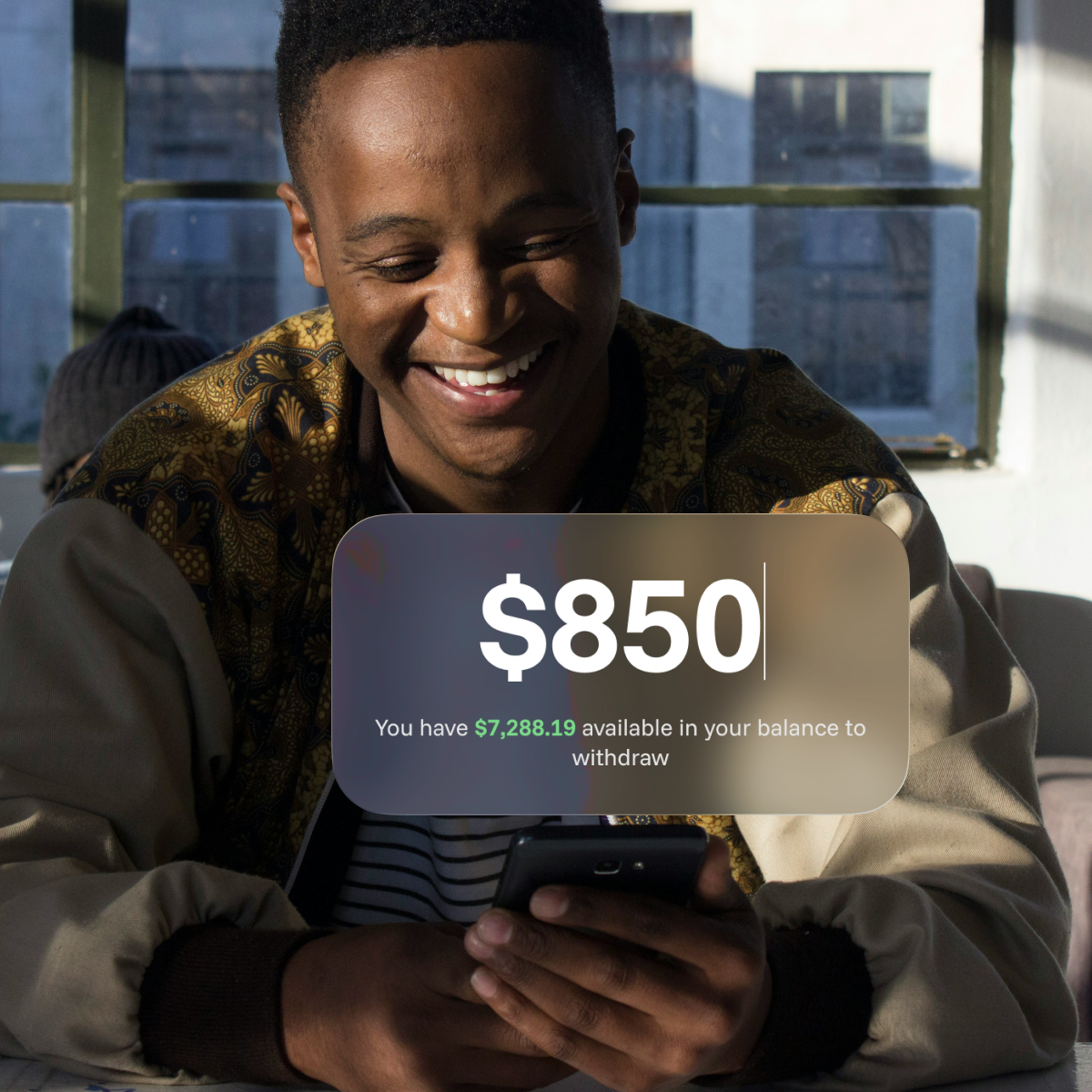 Instantly access your funds