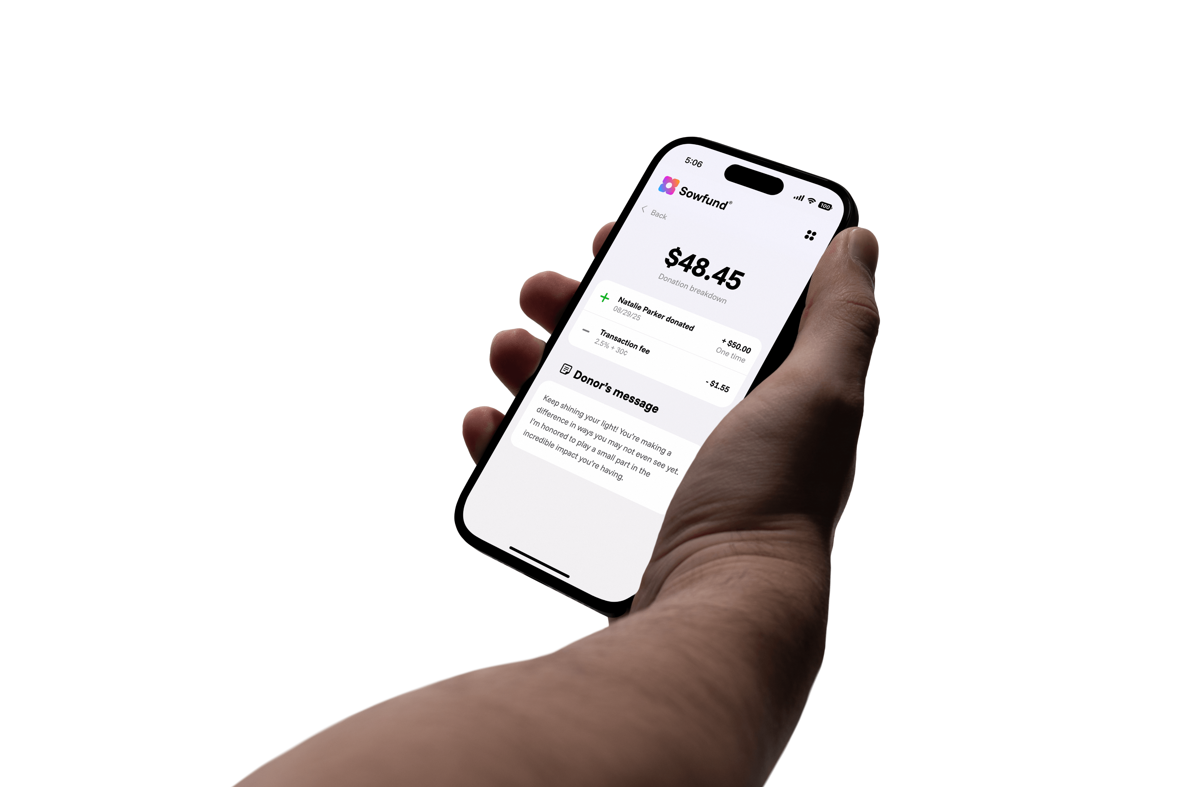 Sowfund on mobile