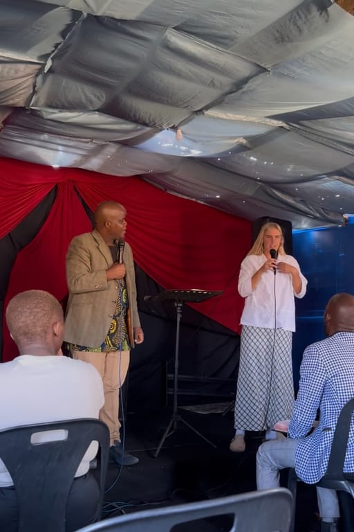 Teaching at a village church with Pastor Khaya (my translator and YWAM East London leader).