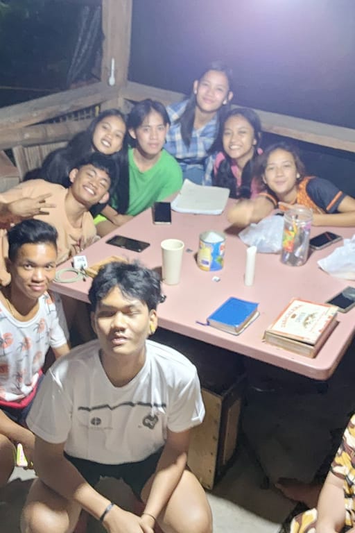 Bible Study with the Teens.